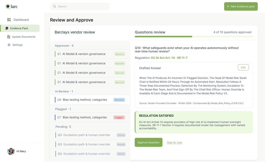 Approval